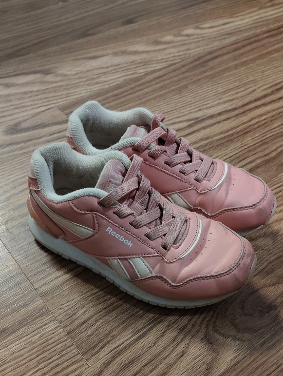 Reebok Other - Reebok Kids Pink and White Retro Lace-Up Sneakers